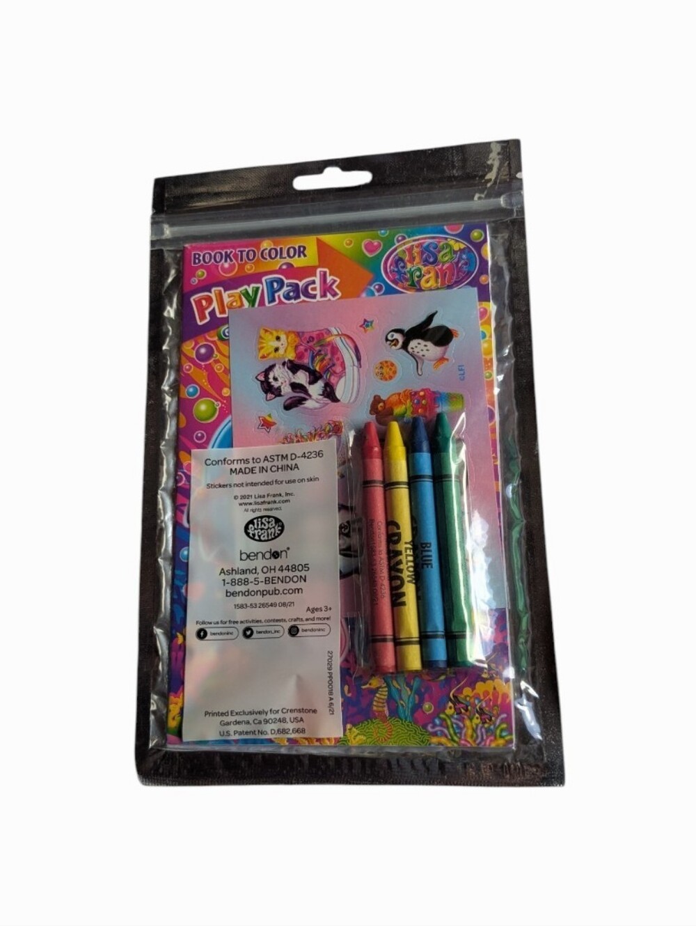 Lisa Frank Play Pack Grab & Go - Penguin Design (Purple) - Picture 2 of 2